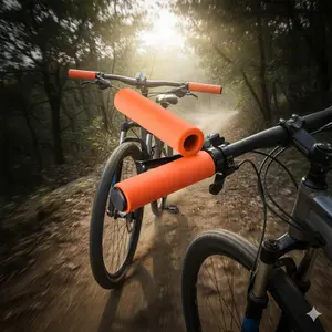 Ergonomic Anti-Slip Bike Grips: Soft Comfort Foam Handlebar Grips for Enhanced Riding Experience. Ideal for Mountain, Road & Commuter Bicycles. Improves Safety & Comfort for Daily Commute and Off-Road Cycling.