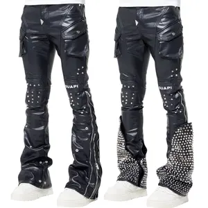 GUAPI - The Black Arc Leather Pants - Black