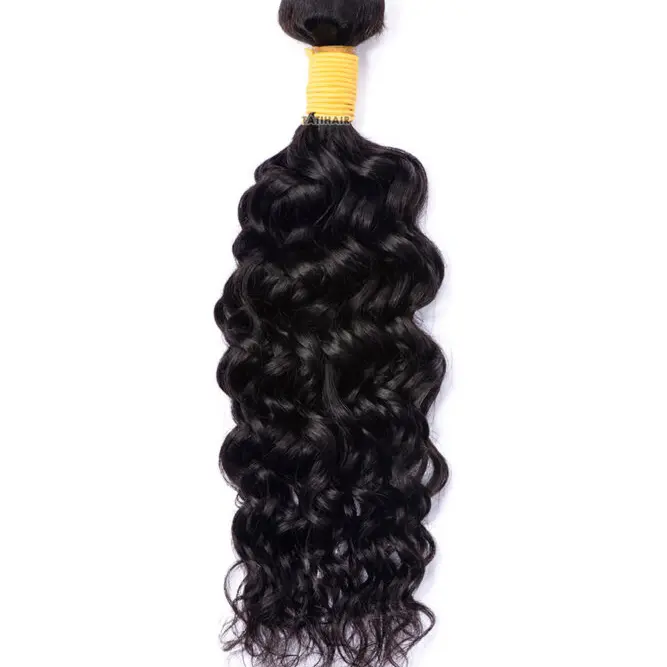 Tatihair Natural Wave Water Wave Virgin Human Hair Bundles Remy Hair-12A
