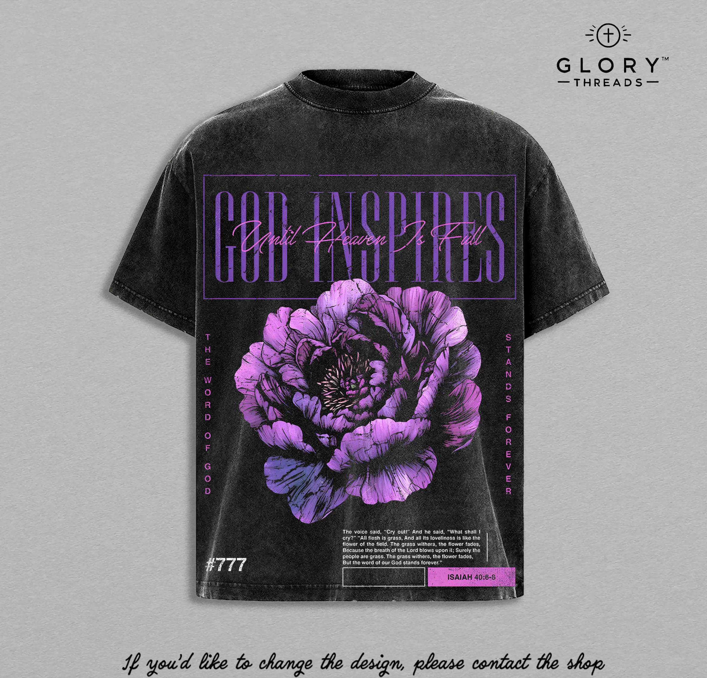 Isaiah 40:6–8 Only Jesus Saves t-shirt / hoodie / sweatshirt / tank top Washed, God Inspires Faith Streetwear Tee, Christian Oversized Top, Bible Verse Graphic, Religious Vintage Jesus Apparel Church Outfit Gym Pump Cover