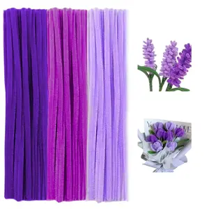 300 count Pipe Cleaners Chenille Stem, 3 Pastel Candy Color Pipe Cleaners Set for Pipe Cleaners DIY Arts Crafts Decorations, Chenille Stems Pipe Cleaners ()