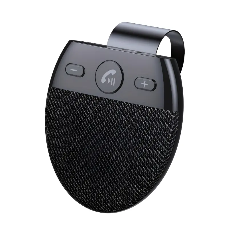 Bluetooth Speakerphone for Car Visor, Wireless Hands Free Car Kit with Built-in Microphone, Dual Phone Connection for Drivers