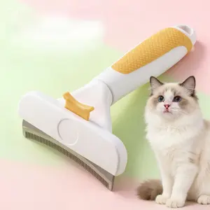 Cat Brush for Long Hair, Detangling Undercoat, De-shedding Tool for Cats and Dogs, Pet Grooming Comb, Removes Loose Fur, Shedding Mat, Splitter, Dematting Rake removedor depelo bath easy removal groom