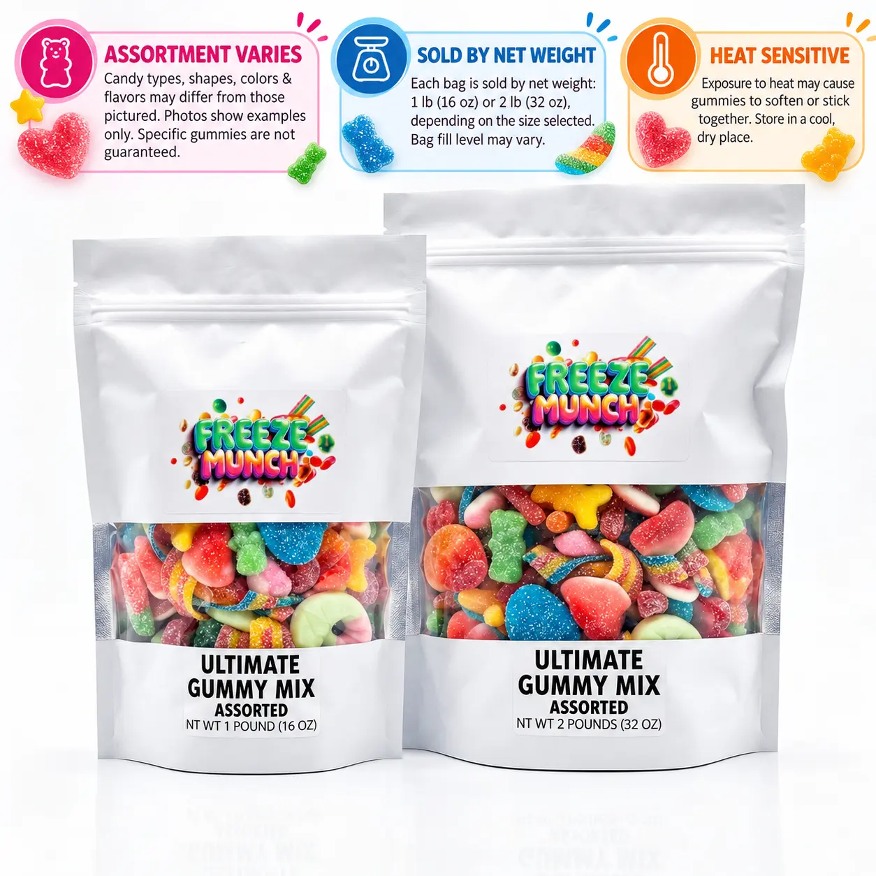 Ultimate Gummy Candy Mix, Assorted Sweet & Sour Chewy Gummies, Random Variety Pick N Mix Candy, Treat for Gummy Lovers