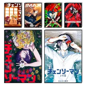 CChainsaw Man The Movie Reze Arc Waterproof Canvas Wall Art Print Unframed Home Bedroom Decor Mural Painting Calligraphy