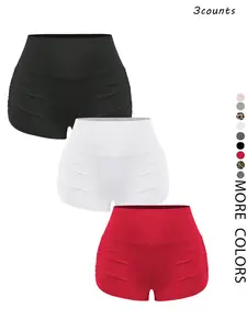 Women's Solid Color Shorts, Breathable Comfortable Skinny Shorts for Daily Wear, Ladies Bottoms for Summer