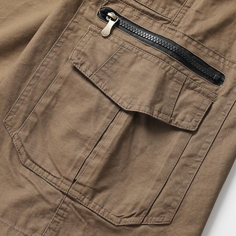 Men's Large Size Work Shorts, Men's Tactical Work Shorts - Quick Dry & Lightweight - Multi-Pocket Outdoor Style Shorts with Elastic Waistband (No Belt), Suitable for Hiking, Camping, Working, Fishing - All-Season Shorts, Men's Work Shorts