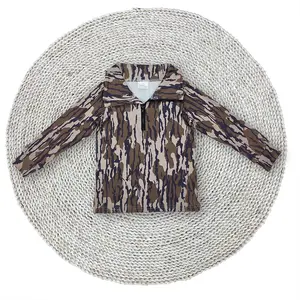 Baby Boys Fall Bottomland Camouflage Hunting Season Quarter Zip Pullovers Tops