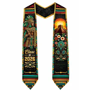 EastJia Made in USA 2026 Personalized Mexican Graduation Stole - Custom Premium Polyester Sash, All Seasons Cultural Keepsake, Ideal Graduation Gift for Graduates