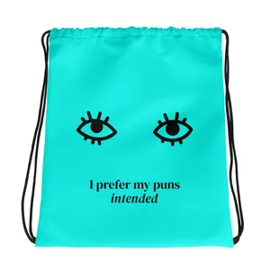 Rebel Puns Drawstring bag