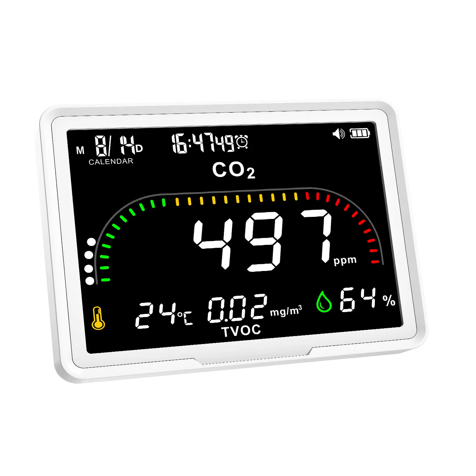Protmex Weather Station Wireless Indoor Outdoor Thermometer, Digital Thermometer Air Quality Detector