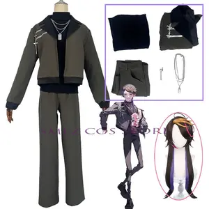 Smlz Shu Yamino Cosplay Anime Vtuber Cosplay Costume Daily Yamino Uniform Suit Party Play Outfit for Man