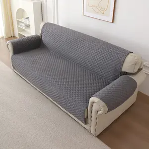Minimalist Sofa Cover, Pet-Friendly, Scratch-Resistant, Non-Slip Quilted, Elastic Bands, Waterproof Sofa Protector