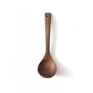 Premium Quality Wooden Spoons Spatula for Cooking Nonstick Kitchen Utensils Ergonomic Comfort Grip Stirring Set Natural Wood Grain High Heat Resistance Safe Cooking Tools