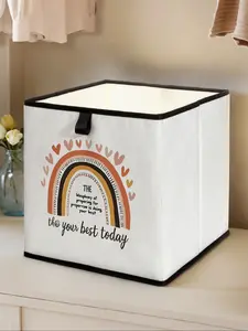 Rainbow Pattern Open Storage Box, Stackable Drawer Organizer, Durable Multi-Functional Design for Home Dorm Room Organization