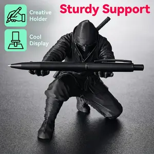 Ninja 3D Printed Personalized Pen Holder, Unique Desk Organizer for Office/learning, Stylish Storage Solution, Perfect Gift Idea
