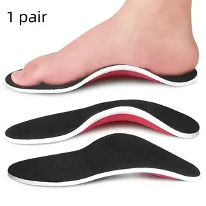 Adjustable Arch Support Insoles, Plantar Fasciitis Insoles, High Elasticity Eva Footbeds, Comfortable Shoe Inserts for Flat Feet, Pressure Relief, Self-Cut