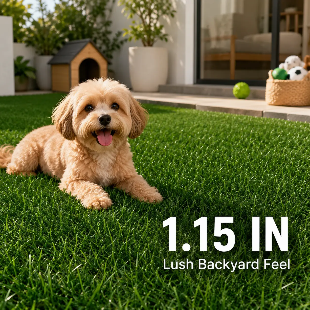 Quality You Can Trust, Backed by a 10-Year Guarantee. Artificial Grass Turf (3*32FT-6*25FT 10 Sizes) - 0.5in Thick Synthetic Lawn, Pet-Friendly Waterproof UV-Resistant Cuttable Easy-Install Asian Decor Mat for Backyards, Room Plants, Wardrobe, Room Decor