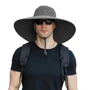 Cooling Extra Wide Brim Bucket Hat, UV Protection Breathable Fisherman Hat, For Summer Fishing, Hiking & Camping
