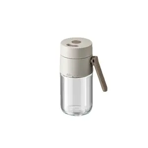 2-in-1 press-type salt shaker with precision dispenser, kitchen-use sealed glass seasoning jar, anti-clumping seasoning container, suitable for salt, pepper, sugar, and barbecue seasoning
