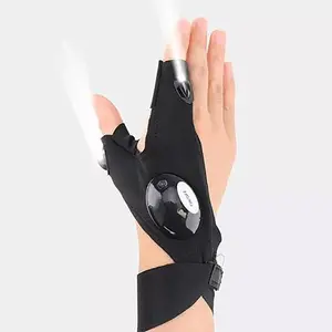 LED Flashlight Gloves Waterproof Finger Light for Fishing Camping White Elephant Gifts for Adults Dad Boyfriend Husband Cool Gadgets