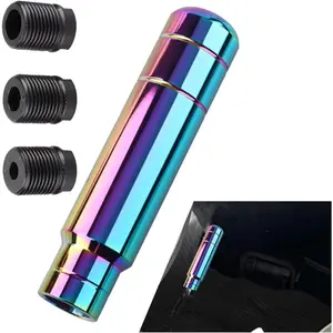 5.1'' Aluminum Weighted Shift Knob - Pen-shaped, Multicolor, 5.12x1.22 inch, Compatible with Most Vehicles