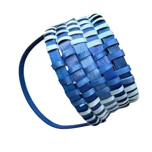 Mini Basket Stor - Blue and White Woven Design Product Name as Provided