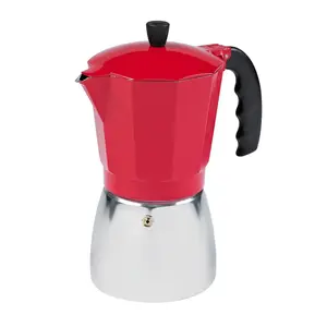 IMUSA New 3 Cup Traditional Espresso Stovetop Coffeemaker, Red IMUSA USA