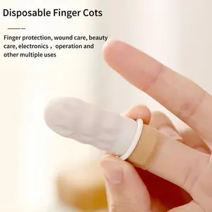 100 Disposable Beauty Electronic Anti-Slip Anti-Static Rubber Latex Finger Cots, Eyelash Extension Gloves, Practical Tool Accessories