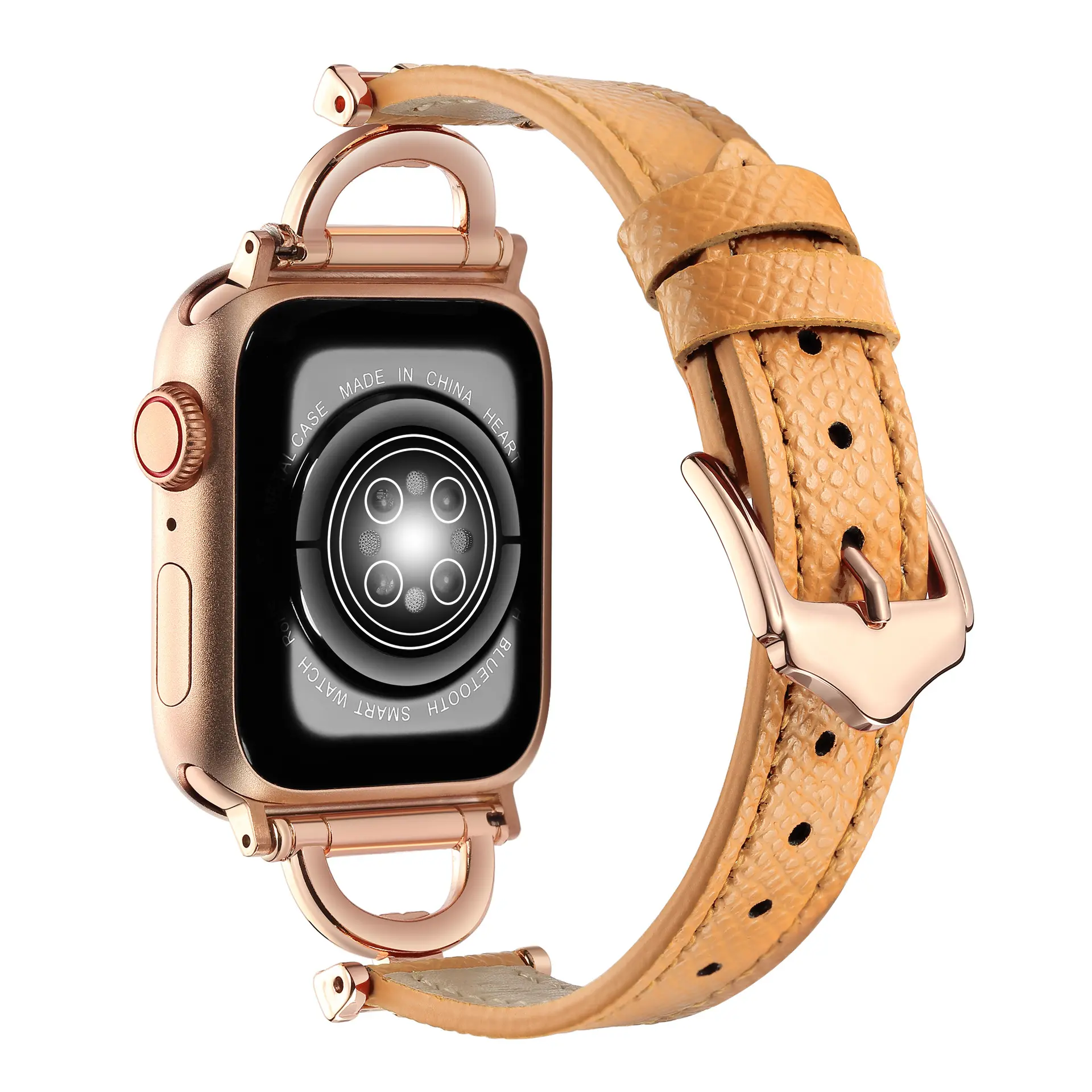 Palm Pattern - Apricot Color - Rose Gold