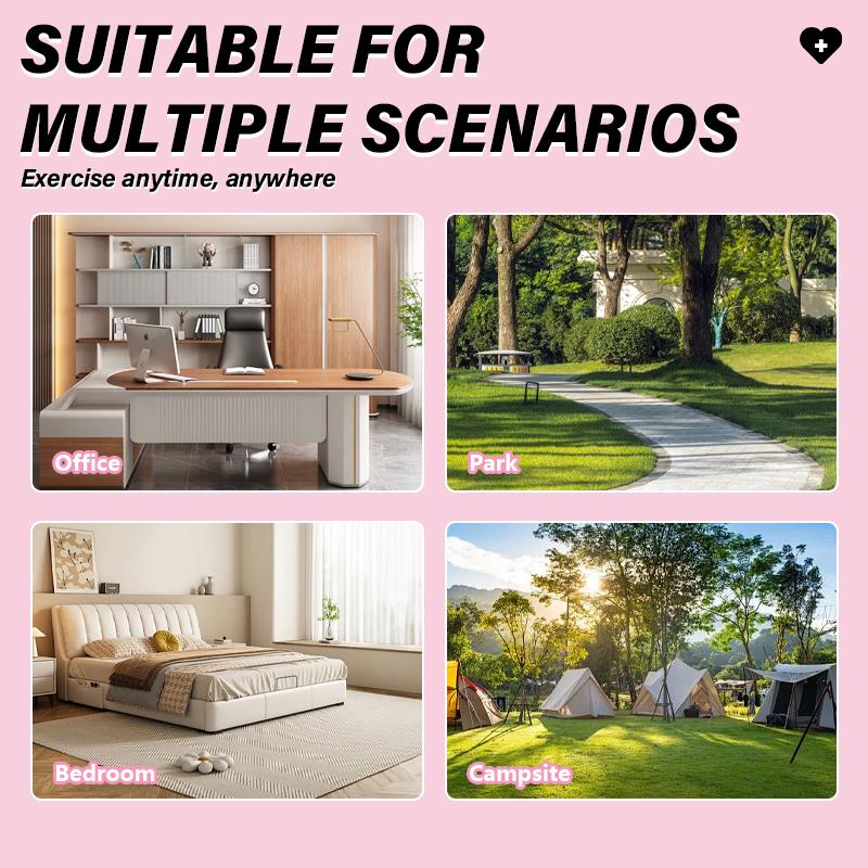 Multi-Functional Fitness Resistance Band Set - 4 Elastic Yoga Pedal Pull Tubes & Handle-Equipped Bands for Full-Body Excecise, Abdominal/Lower Back/Arm/Leg Workouts at Home