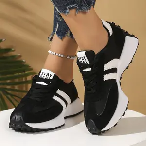 Women's Fashion Low-Top Sneakers | Breathable Casual Trainers & Non-Slip Walking Shoes. Comfortable Lace-Up Round-Toe Footwear for Daily Wear & Gym
