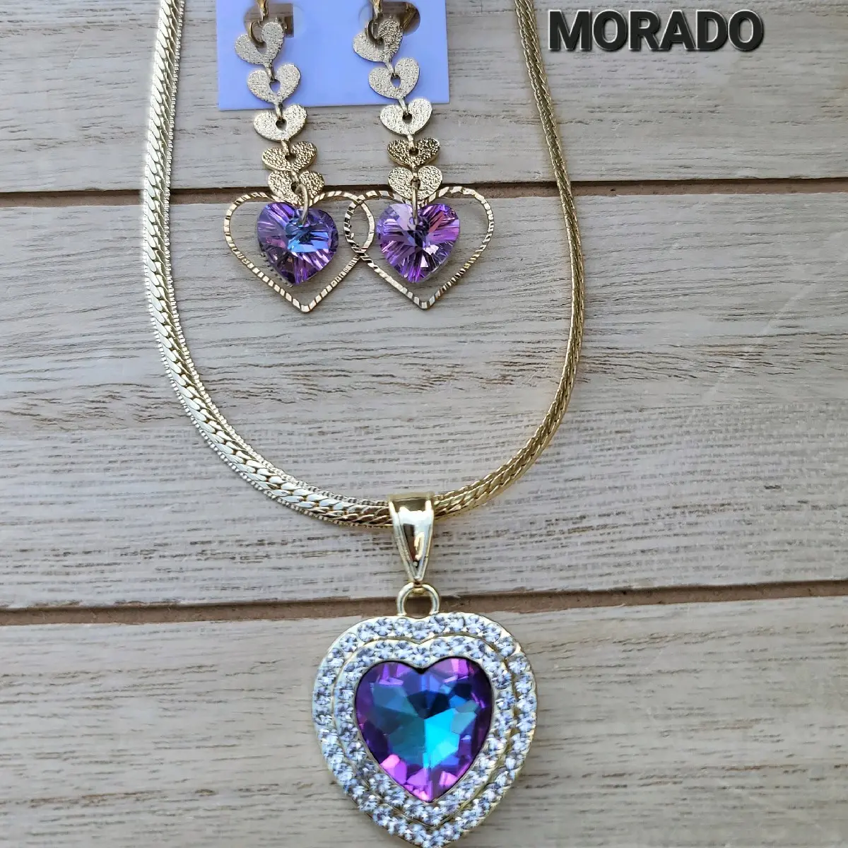 Heart set necklace