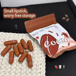 10-Piece Matte Natural Lipstick Set, Rich Smooth Shades, Mini Cute Design, Long-Lasting No Fade, Cosmetic Makeup Holiday Gift