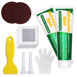 Drywall Repair Kit Plasterboard Wall Surface Hole Patch Set with Scraper Sandpaper for Easy Wall Fixing and Smoothing