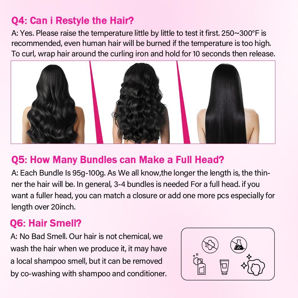 Rovess Hair【12APremium Upgraded】Body Wave Human Hair Bundles 24 32 34 Inch 12A Body Wave bundles Unprocessed Brazilian Virgin Hair 3 Bundles Human Hair Deals Real Human Hair Natural Black Colo For Woman outdoorfun