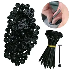 Nylon Universal Cable Tie Buckle, 2025 Premium Heavy Duty Self-Locking Nylon Zip Ties Holder, Multipurpose Plastic Cable Ties Tool for Car Daily Repair bundle
