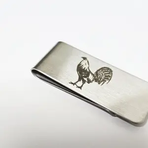 Bold Rooster Money Clip – Handcrafted Stainless Steel Clip for Cash & Cards