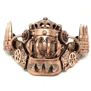 Steampunk Costume Metallic Half Face Mask Masquerade Party Masks
