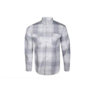 White Death Plaid Flannel