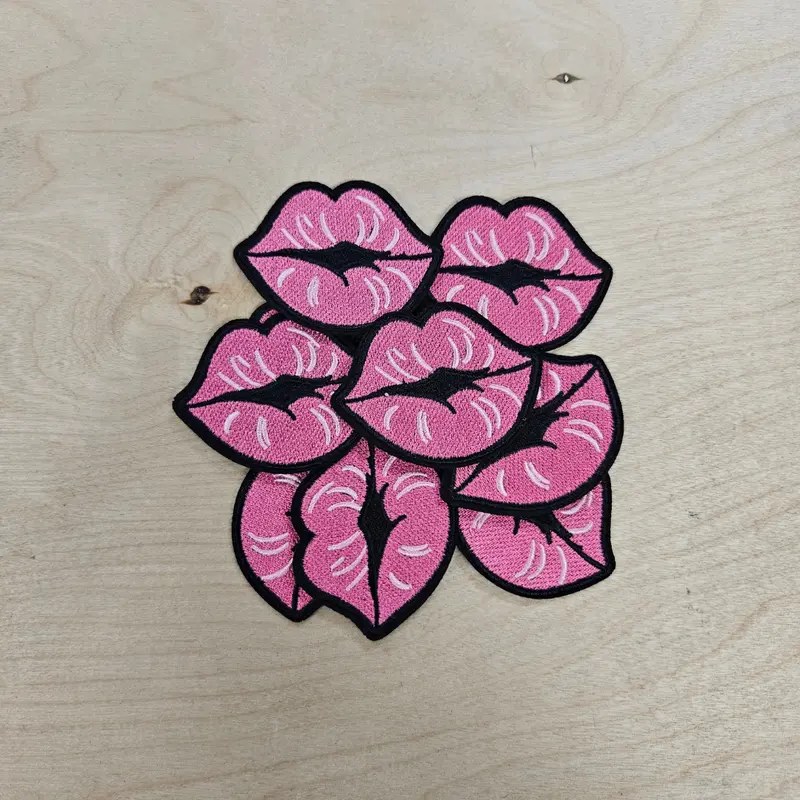 Kissy Lips Hat Patch (1 Patch)
