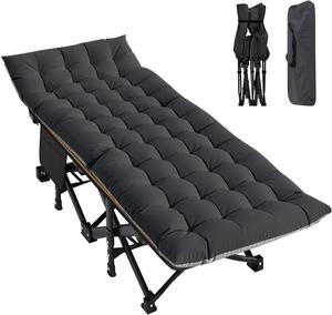 DoCred XXL Heavy Duty Folding Camping Cot with Mattress & Carry Bag - Unique Camping Gear, Portable Bed for Outdoor Use, Guest Needs,summerwins,father'sdaygifts,campingessentials,campinggear