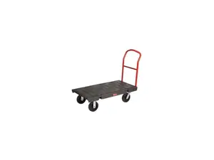 RUBBERMAID FG443610BLA Standard Platform Truck,1200 lb.