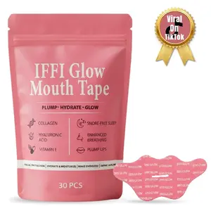 Hydrating Mouth Tape for Sleep – Plump & Restore Edition | Collagen, Hyaluronic Acid & Vitamin E | Built-In Lip Mask | Overnight Lip Care | 30-Day Supply Moisturizer