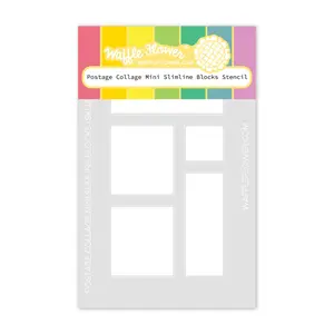 Postage Collage Mini Slimline Blocks Stencil Postage Collage Mini Slimline Blocks Stencil