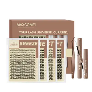 Maxcomfi DD Curl Cluster 2.0 Multi-Pack | Natural Layered Lash Clusters | 3 Styles in one link Natural / Medium / Volume Lashes Clusters Waterproof Cryproof  Longlasting Party Mother Gifts SummerVibes