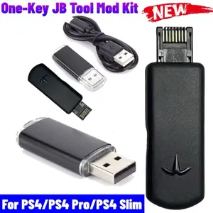 One-Key JB Tool Mod Set USB Dongle with Ethernet Type-C Cable Kit JB USB Adapter for PS4/PS4 Pro/PS4 Slim FW 9.0-11.0 System