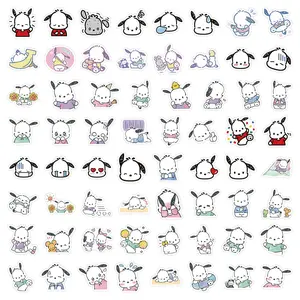 64 PCS Sanrio Waterproof Stickers - Pacha Dog & Puppy