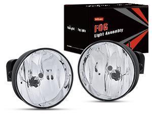 Nilight Fog Lights Assembly Compatible with 2002 2003 2004 2005 2006 2007 2008 2009 GMC Envoy Foglight Replacement w/880 12V 27W Bulbs Clear Lens