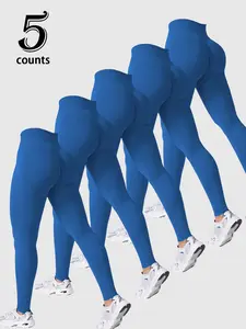 Women's High Waist Sporty Yoga Pants, Tight-Fitting Slimming Bottoms, Ideal for Gym and Outdoor Leisure, All-Season Athletic Wear